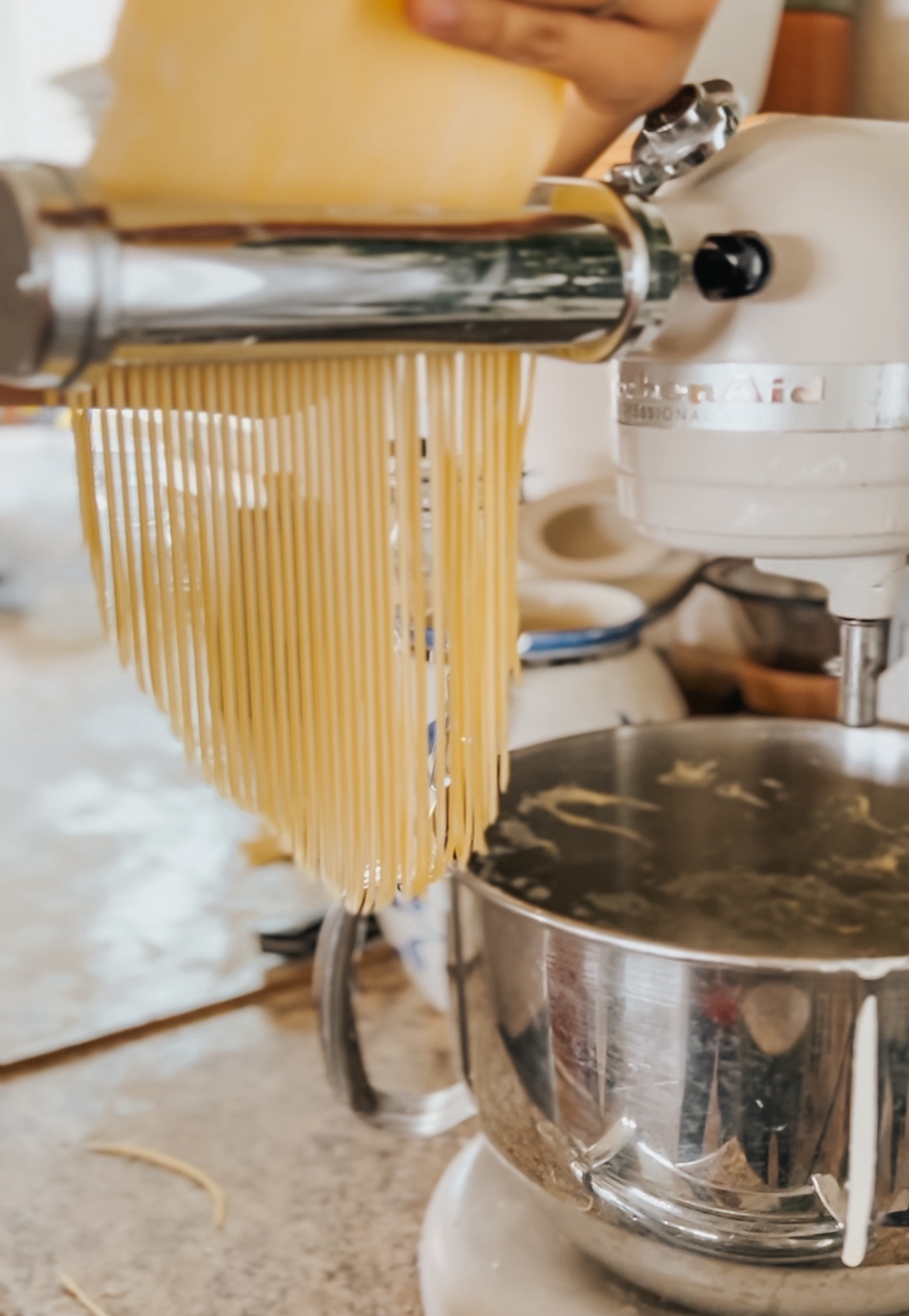 Super simple Kitchenaid pasta noodle recipe